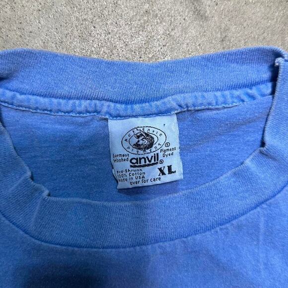 Vintage 90s Single Stitch Florida Parrot Tee Mens XL Blue Nature Print Shirt - Picture 4 of 4